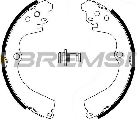 Bremsi GF0884 - Комплект тормозных колодок, барабанные www.autospares.lv