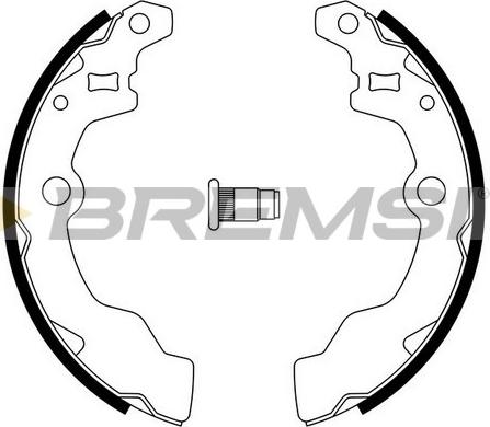 Bremsi GF0882A - Комплект тормозных колодок, барабанные www.autospares.lv