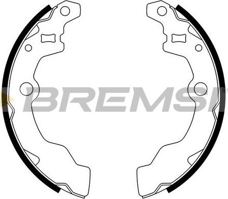 Bremsi GF0882 - Комплект тормозных колодок, барабанные www.autospares.lv