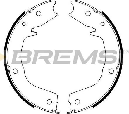 Bremsi GF0831 - Bremžu loku kompl., Stāvbremze www.autospares.lv