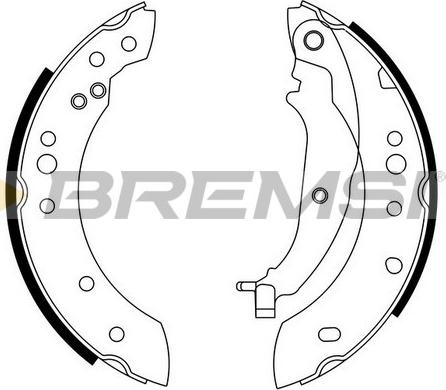 Bremsi GF0832 - Bremžu loku komplekts www.autospares.lv