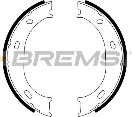 Bremsi GF0306 - Brake Shoe Set, parking brake www.autospares.lv