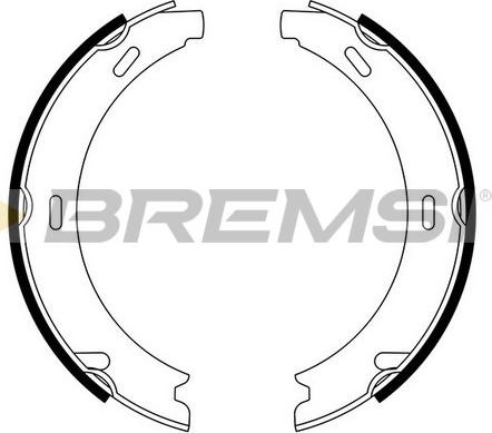 Bremsi GF0302 - Bremžu loku kompl., Stāvbremze www.autospares.lv