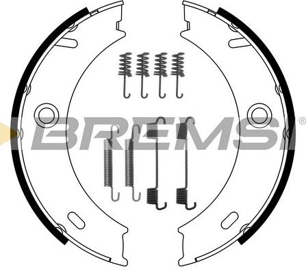 Bremsi GF0307-1 - Brake Shoe Set, parking brake www.autospares.lv