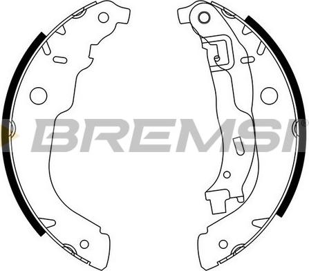 Bremsi GF0389 - Brake Shoe Set www.autospares.lv