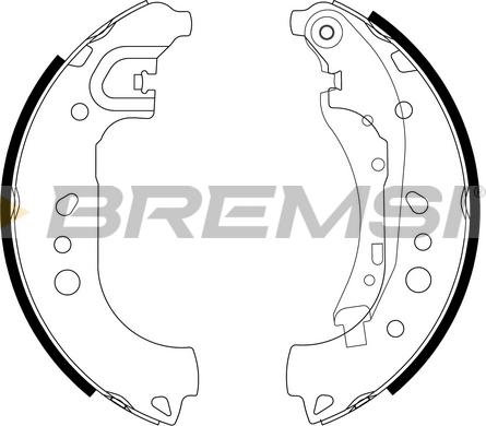 Bremsi GF0332 - Bremžu loku komplekts autospares.lv