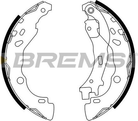 Bremsi GF0291 - Brake Shoe Set www.autospares.lv