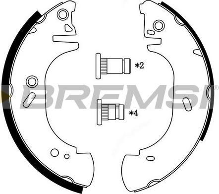 Bremsi GF0231 - Bremžu loku komplekts autospares.lv