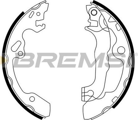 Bremsi GF0238 - Bremžu loku komplekts www.autospares.lv