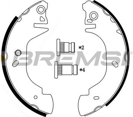 Bremsi GF0232 - Bremžu loku komplekts autospares.lv