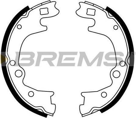 Bremsi GF0748 - Bremžu loku kompl., Stāvbremze www.autospares.lv