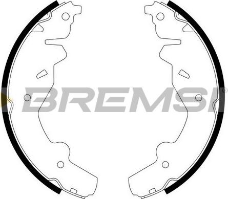 Bremsi GF0763 - Bremžu loku komplekts www.autospares.lv