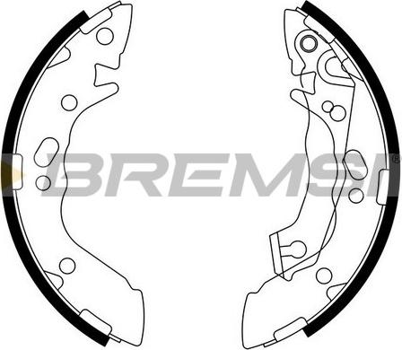 Bremsi GF0739 - Bremžu loku komplekts www.autospares.lv