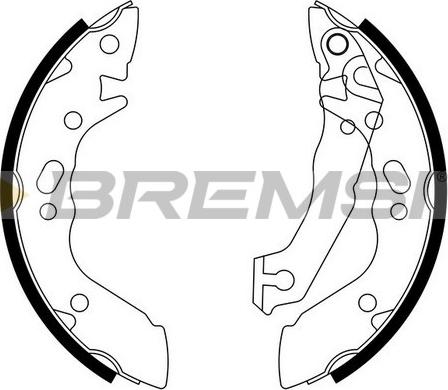 Bremsi GF0736 - Bremžu loku komplekts www.autospares.lv