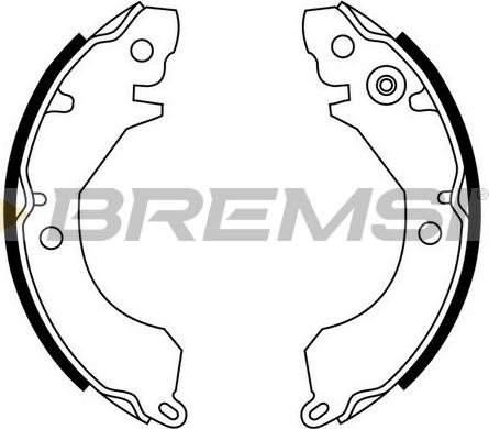 Bremsi GF0730 - Bremžu loku komplekts www.autospares.lv