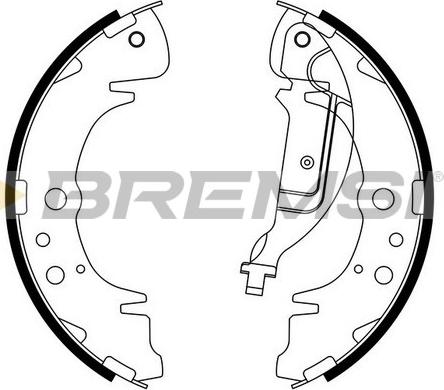 Bremsi GF0738 - Brake Shoe Set www.autospares.lv