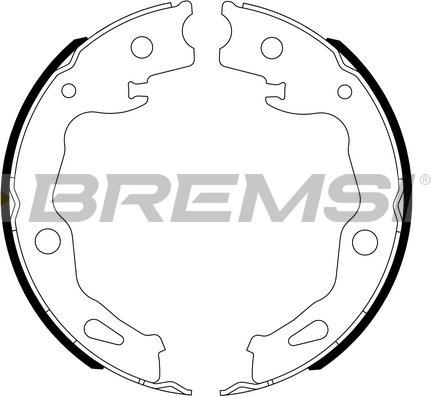 Bremsi GF1117 - Комплект тормозов, ручник, парковка www.autospares.lv