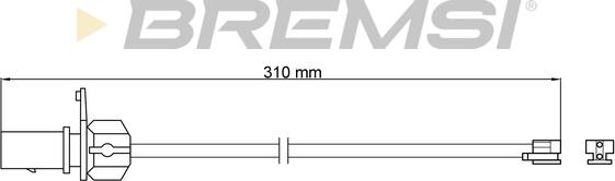 Bremsi WI0966 - Indikators, Bremžu uzliku nodilums www.autospares.lv