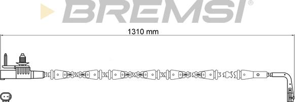 Bremsi WI0985 - Warning Contact, brake pad wear www.autospares.lv