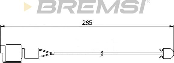 Bremsi WI0502 - Warning Contact, brake pad wear www.autospares.lv