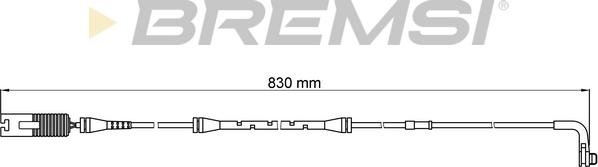 Bremsi WI0608 - Indikators, Bremžu uzliku nodilums www.autospares.lv