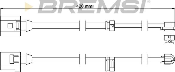 Bremsi WI0614 - Indikators, Bremžu uzliku nodilums autospares.lv