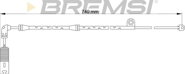 Bremsi WI0610 - Indikators, Bremžu uzliku nodilums autospares.lv