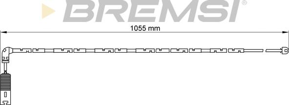 Bremsi WI0611 - Сигнализатор, износ тормозных колодок www.autospares.lv