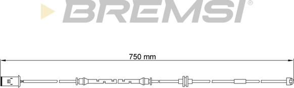 Bremsi WI0618 - Сигнализатор, износ тормозных колодок www.autospares.lv