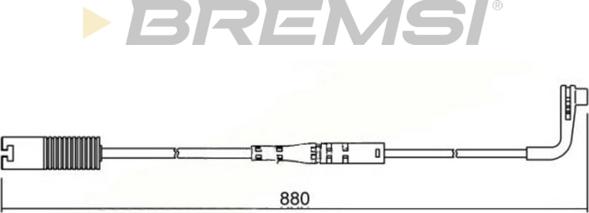 Bremsi WI0617 - Indikators, Bremžu uzliku nodilums autospares.lv