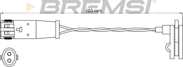 Bremsi WI0631 - Indikators, Bremžu uzliku nodilums autospares.lv