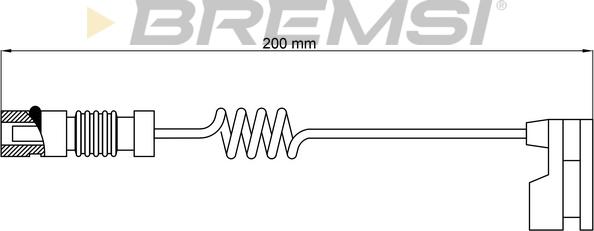 Bremsi WI0620 - Warning Contact, brake pad wear www.autospares.lv