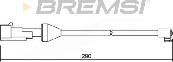 Bremsi WI0746 - Indikators, Bremžu uzliku nodilums www.autospares.lv