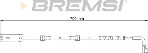 Bremsi WI0716 - Indikators, Bremžu uzliku nodilums www.autospares.lv