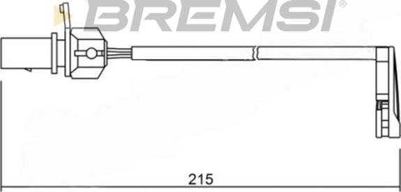 Bremsi WI0734 - Indikators, Bremžu uzliku nodilums www.autospares.lv