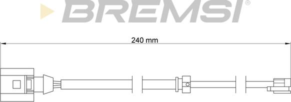 Bremsi WI0726 - Indikators, Bremžu uzliku nodilums autospares.lv