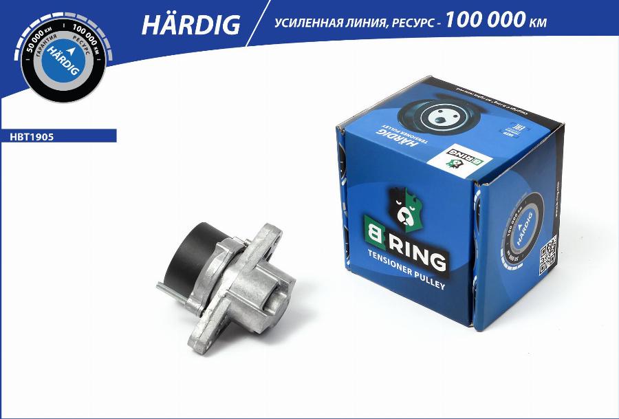 B-RING HBT1905 - Натяжитель, поликлиновый ремень www.autospares.lv