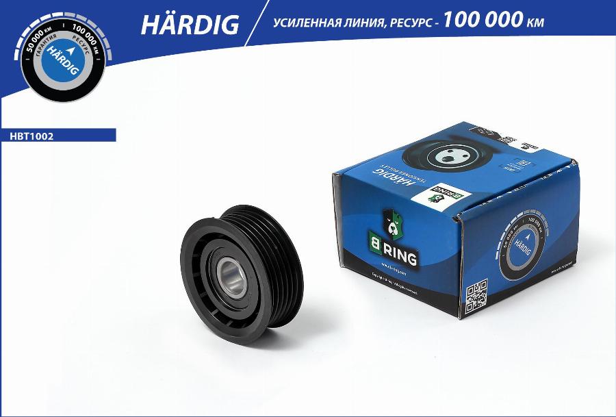 B-RING HBT1002 - Ролик, поликлиновый ремень www.autospares.lv