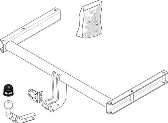 Brink 492500 - Trailer Hitch www.autospares.lv