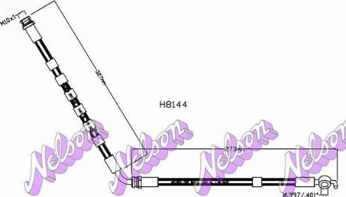 Brovex-Nelson H8144 - Bremžu šļūtene autospares.lv