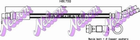 Brovex-Nelson H8170Q - Bremžu šļūtene www.autospares.lv