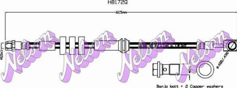 Brovex-Nelson H8172Q - Brake Hose www.autospares.lv