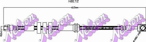 Brovex-Nelson H8172 - Bremžu šļūtene www.autospares.lv