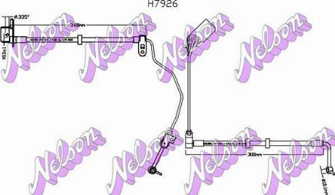 Brovex-Nelson H7926 - Brake Hose www.autospares.lv