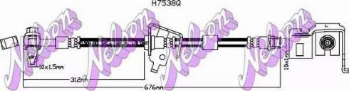 Brovex-Nelson H7538Q - Brake Hose www.autospares.lv