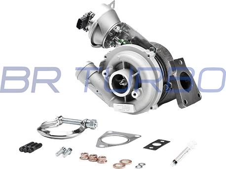 BR Turbo BRTX7037M - Турбина, компрессор www.autospares.lv