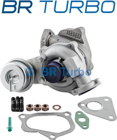 BR Turbo BRTX7758 - Турбина, компрессор www.autospares.lv