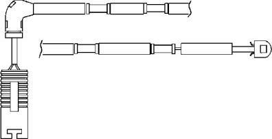 BSF 09034 - Сигнализатор, износ тормозных колодок www.autospares.lv