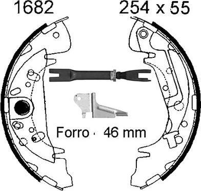 BSF 06557X - Brake Shoe Set www.autospares.lv