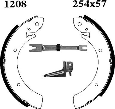 BSF 06212X - Brake Shoe Set www.autospares.lv